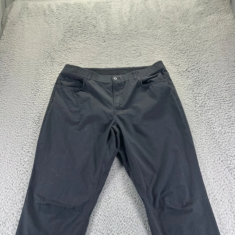 Columbia Cobble Creek Pant Men 38x30 Black Cotton Chino Classic Workwear Utility